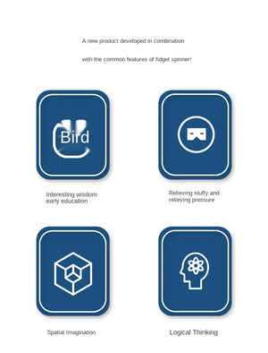 Rotating Magic Bean Fingertip Toy Puzzles Games for Kids Adults Intelligence Montessori Educational Toys