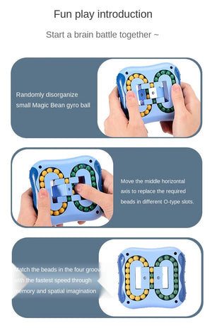 Rotating Magic Bean Fingertip Toy Puzzles Games for Kids Adults Intelligence Montessori Educational Toys
