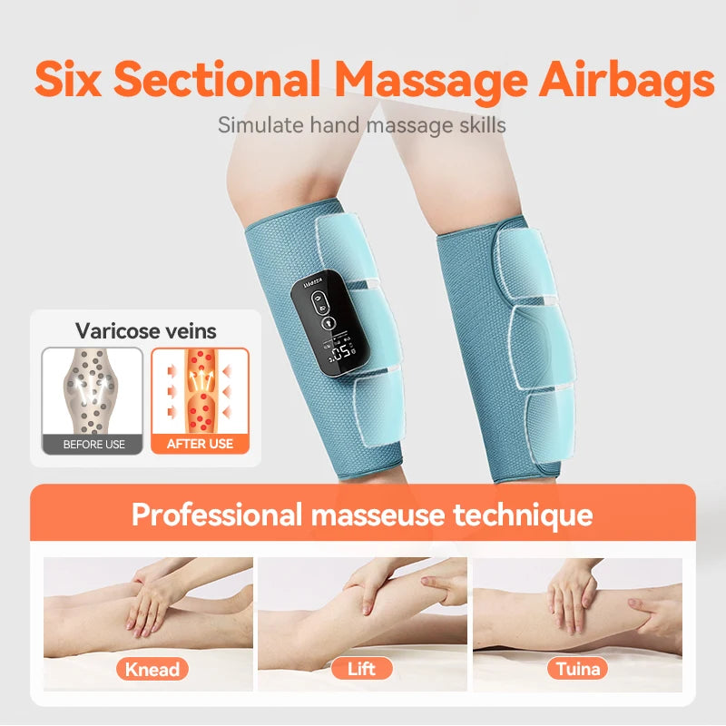 Appareil de Compression d’Air pour Jambes Chauffant – Massage & Circulation