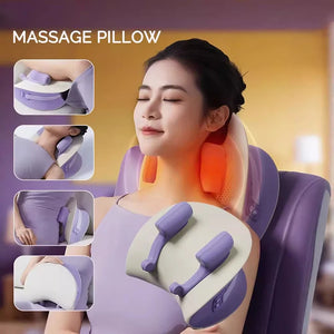 Oreiller de massage ergonomique: confort profond, détente instantanée