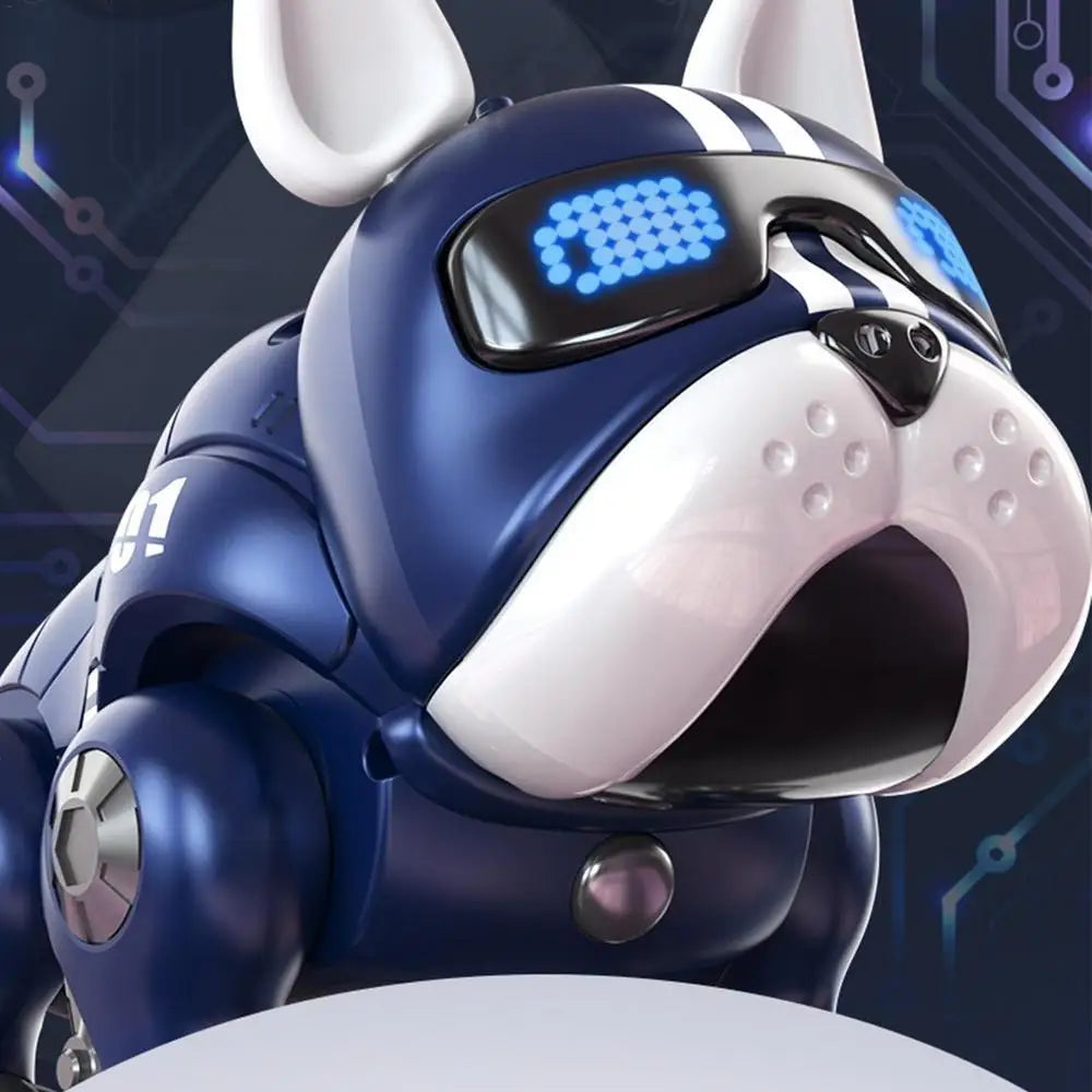 Robot bouledogue musical et interactif, jouet intelligent
