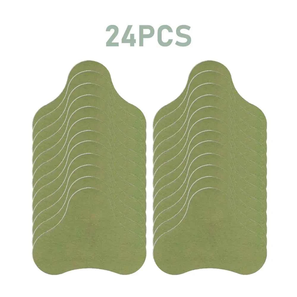 12/24/60 Piece Non-Woven Mugwort Heat Patches for Neck, Back, Knees Winter Self-Heating Care Patch  Acupuncture Patch