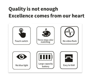 LED Desk Lamp USB Dimmable Touch Foldable Table Lamp with Calendar Temperature Clock Night Light for Study Reading Lamp