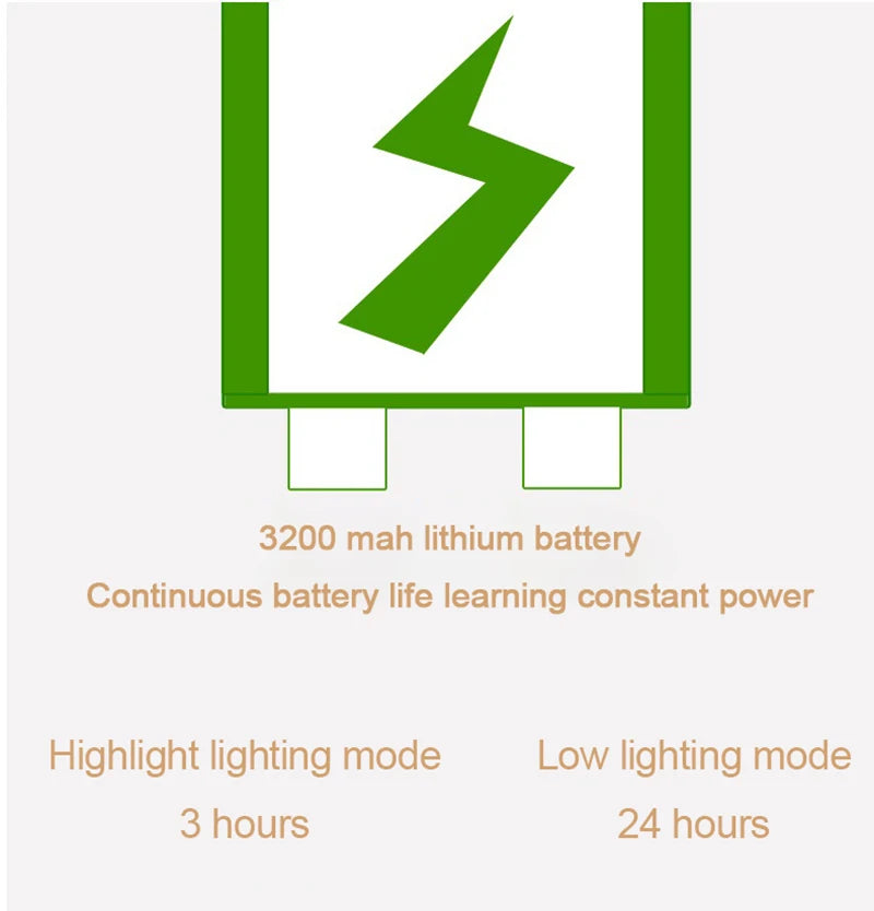 Lampe de chevet rechargeable pour étude, lecture...