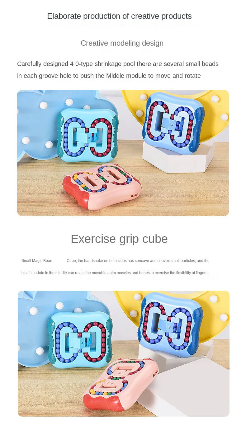 Rotating Magic Bean Fingertip Toy Puzzles Games for Kids Adults Intelligence Montessori Educational Toys