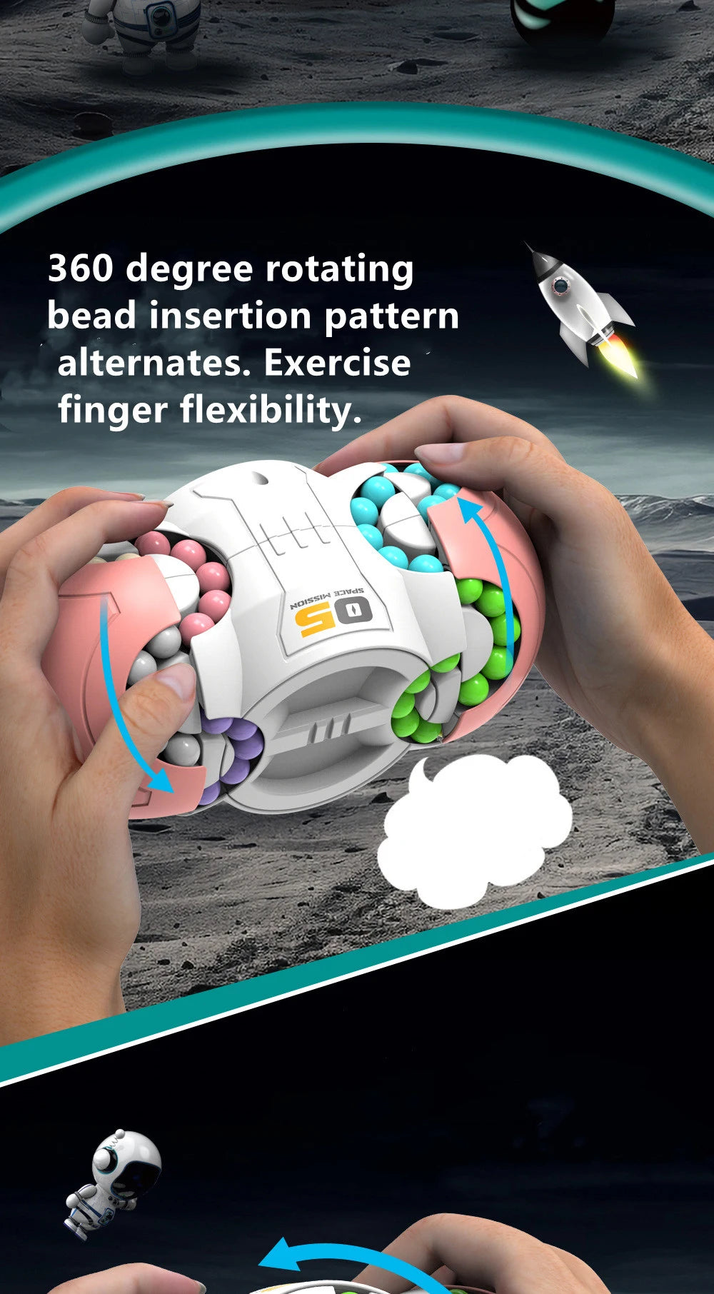 Jeu de puzzle pour enfants Cube magique anti-stress