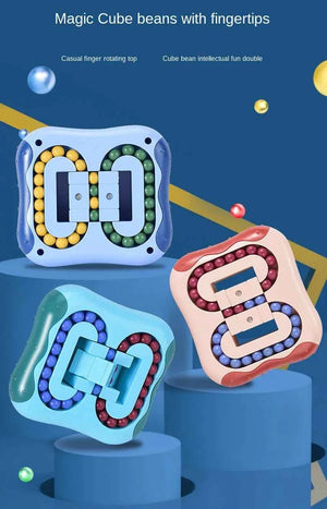 Rotating Magic Bean Fingertip Toy Puzzles Games for Kids Adults Intelligence Montessori Educational Toys