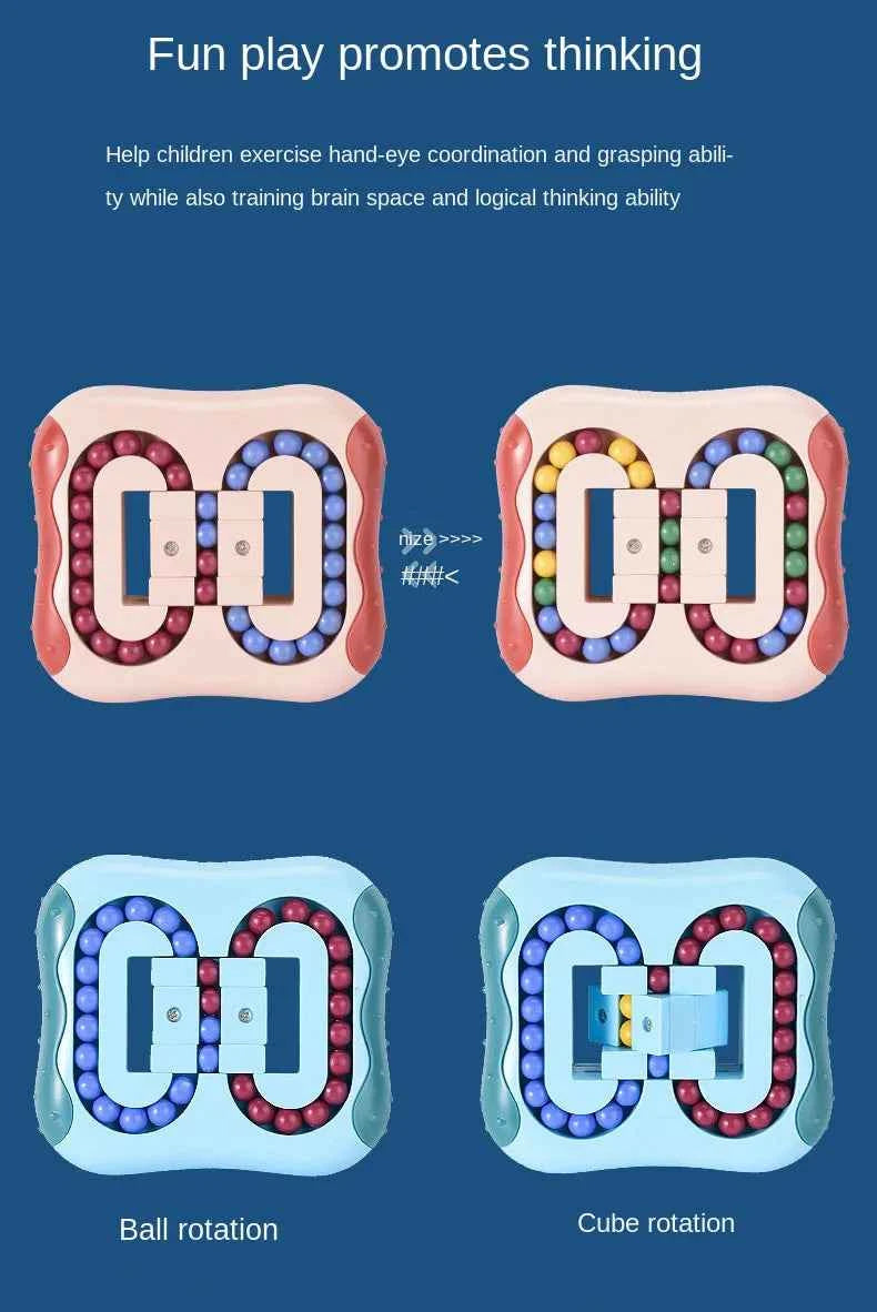 Rotating Magic Bean Fingertip Toy Puzzles Games for Kids Adults Intelligence Montessori Educational Toys