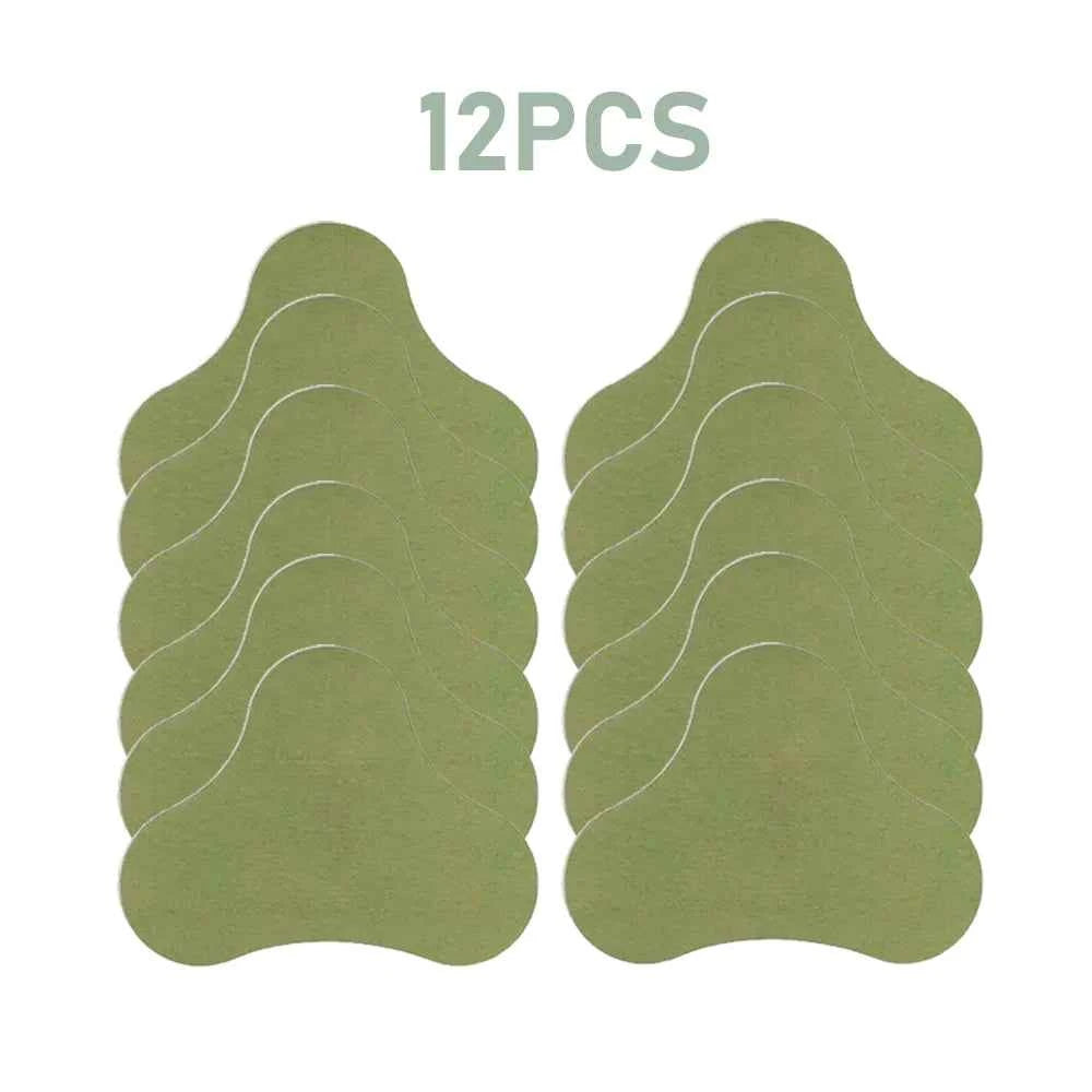 12/24/60 Piece Non-Woven Mugwort Heat Patches for Neck, Back, Knees Winter Self-Heating Care Patch  Acupuncture Patch