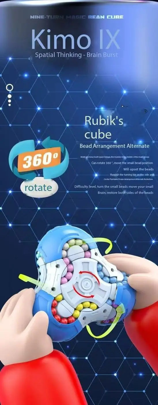 Nouveau puzzle unique à neuf faces stéréoscopique espace magique