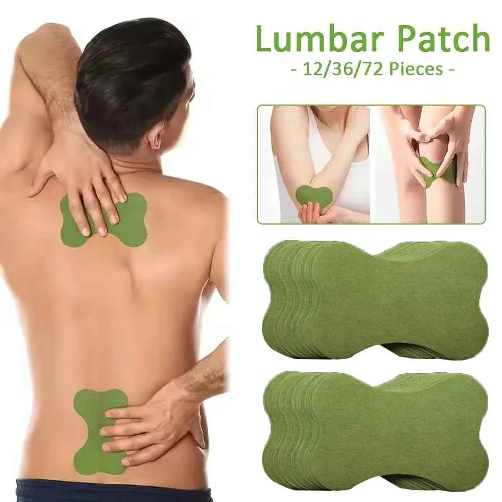 12/36/72PCS Lumbar Vertebra Patch Back Waist Self-heating Paste for Running Yoga Fitness Exercise