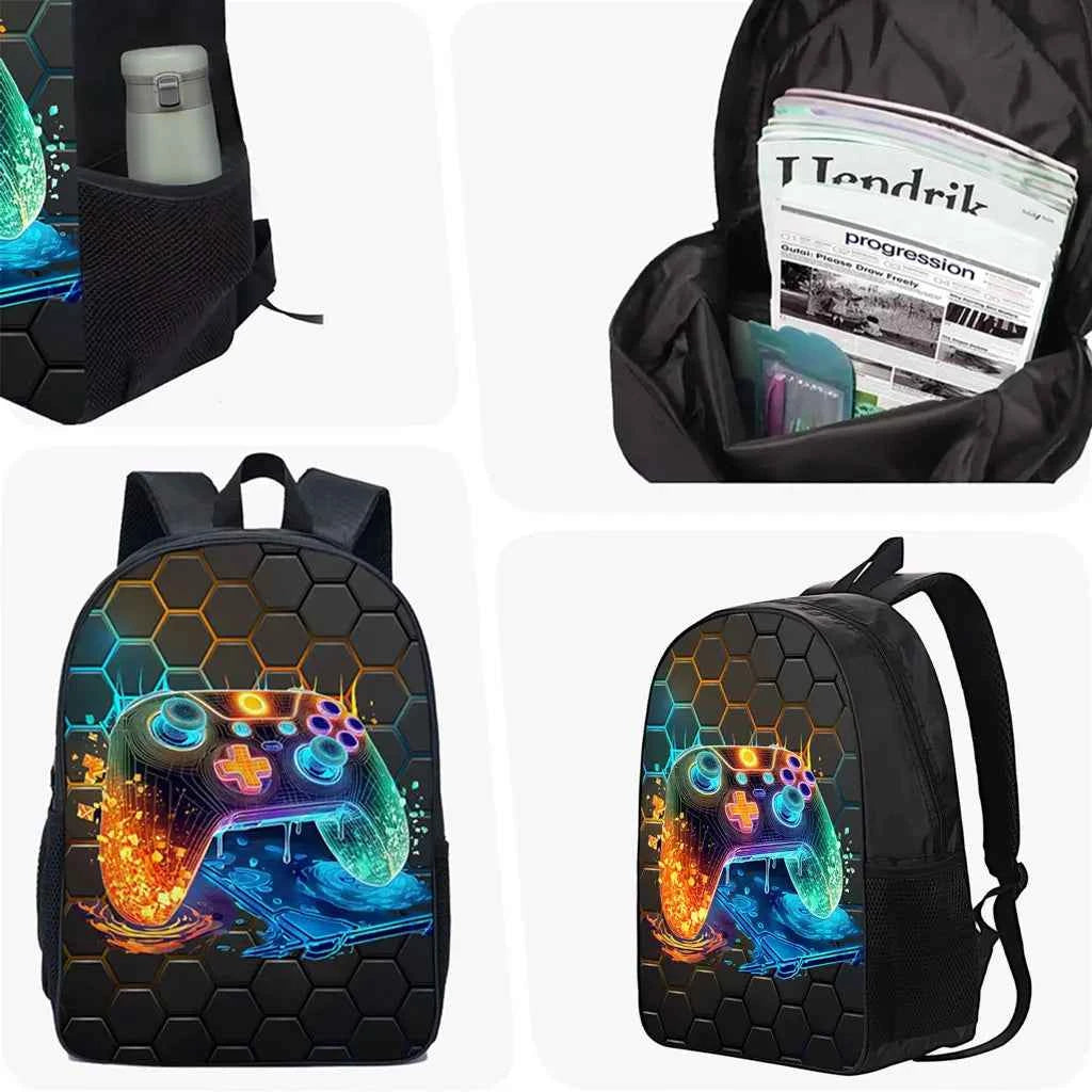 Sac à dos imprégné à motif de jeux - tendance 2025