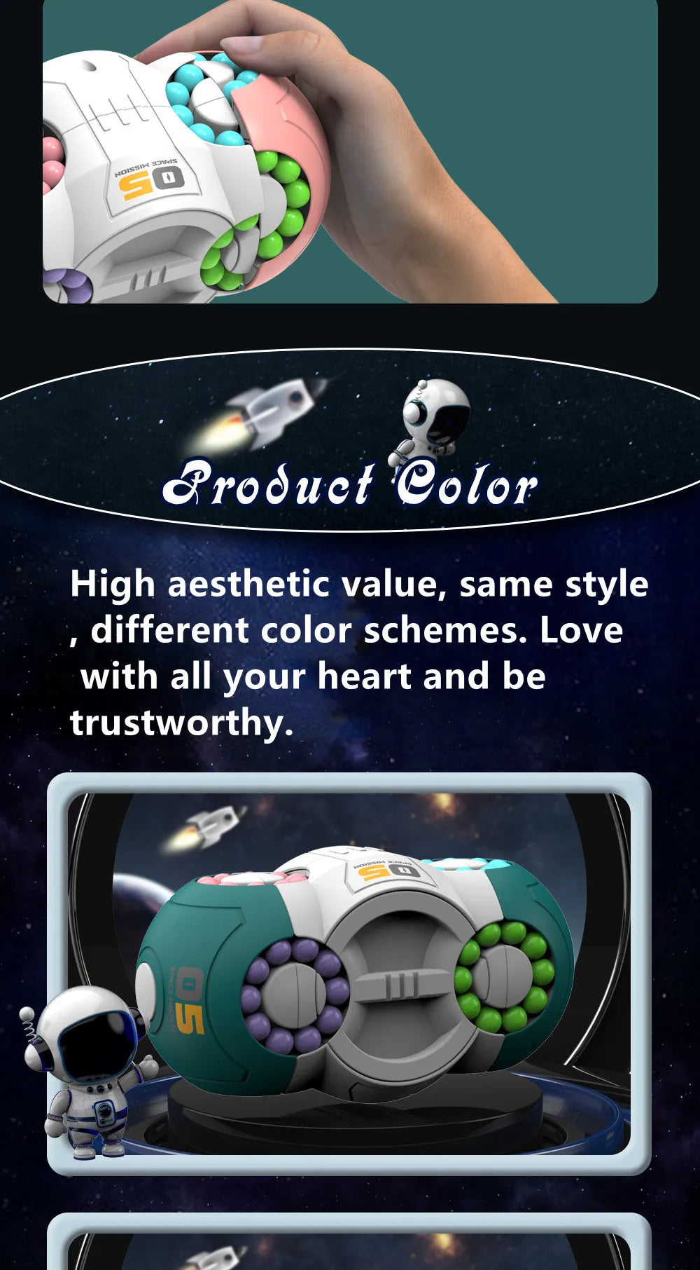 Jeu de puzzle pour enfants Cube magique anti-stress