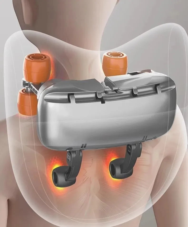 Oreiller masseur pour dos, nuque et épaules — confort profond, détente instantanée