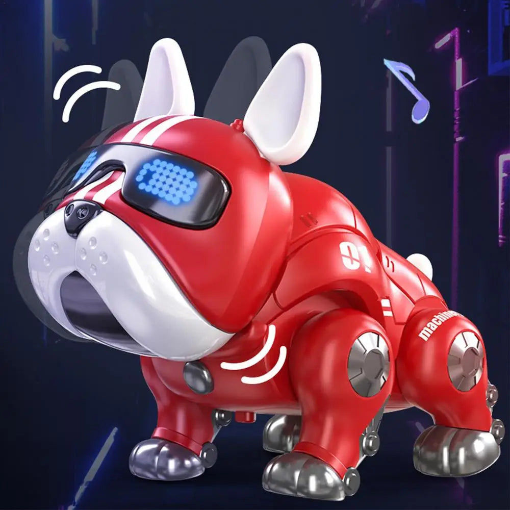 Robot bouledogue musical et interactif, jouet intelligent