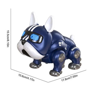Robot bouledogue musical et interactif, jouet intelligent