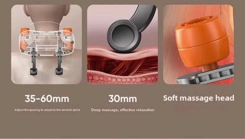 Oreiller masseur pour dos, nuque et épaules — confort profond, détente instantanée