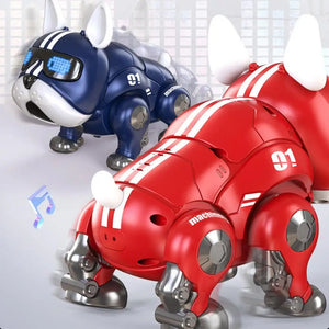 Robot bouledogue musical et interactif, jouet intelligent