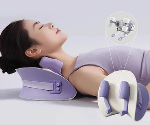 Oreiller de massage ergonomique: confort profond, détente instantanée