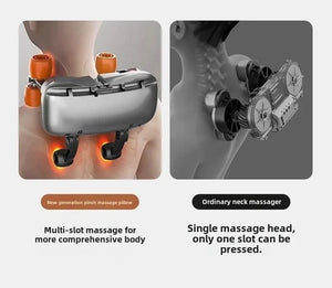 Oreiller masseur pour dos, nuque et épaules — confort profond, détente instantanée