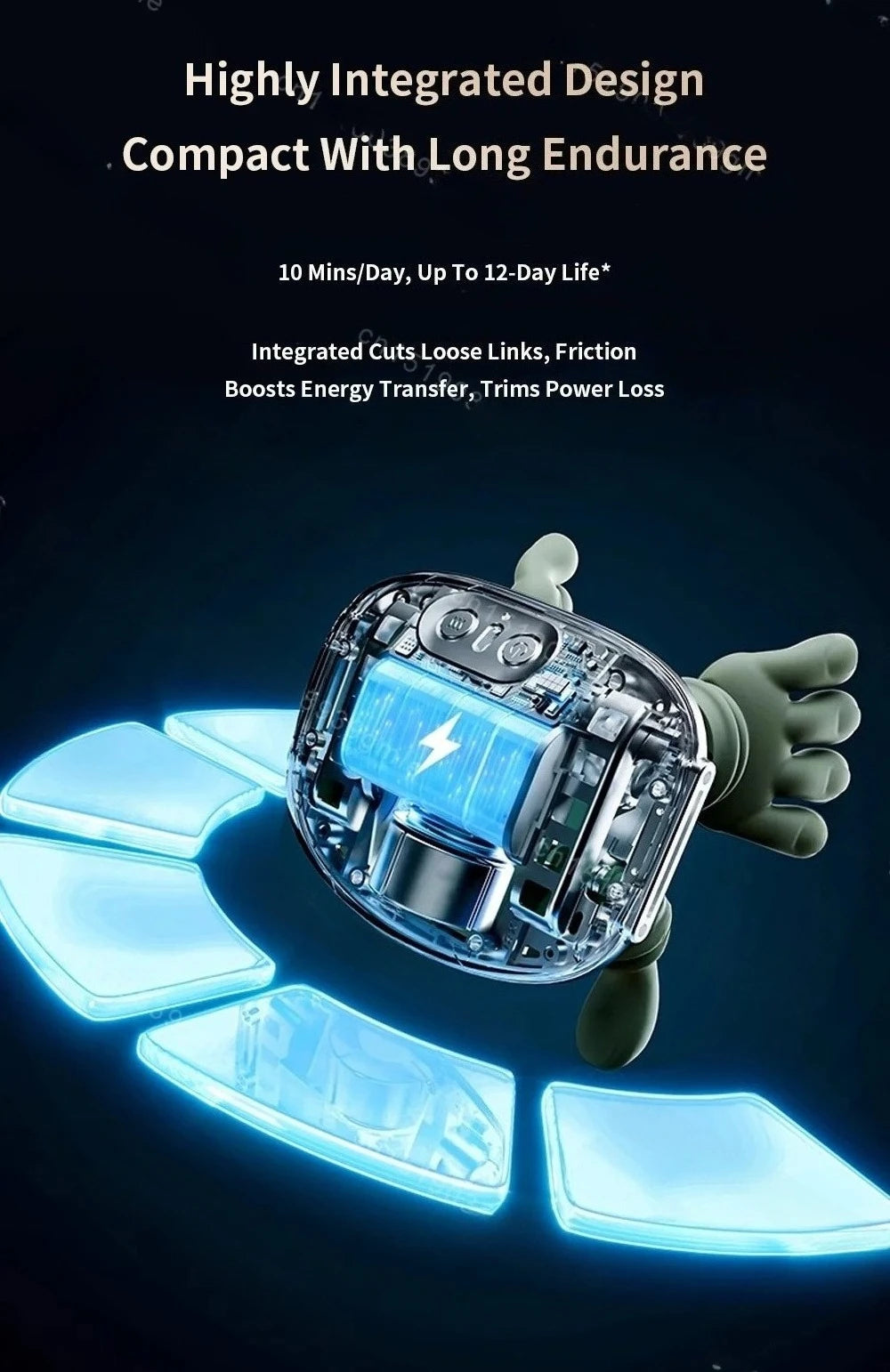 ﻿Masseur Électronique 6 en 1 Soulagement Professionnel des Douleurs Musculaires à domicile